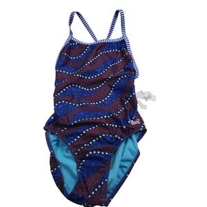 Dolfin‎ Uglies America Star Spangled Patriotic One Piece Swimsuit Youth Size 38